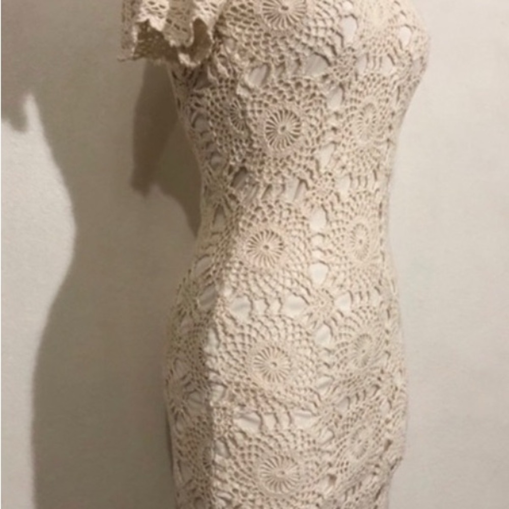 Vintage 1970’s Handmade Crochet Dress - Picture 5 of 5